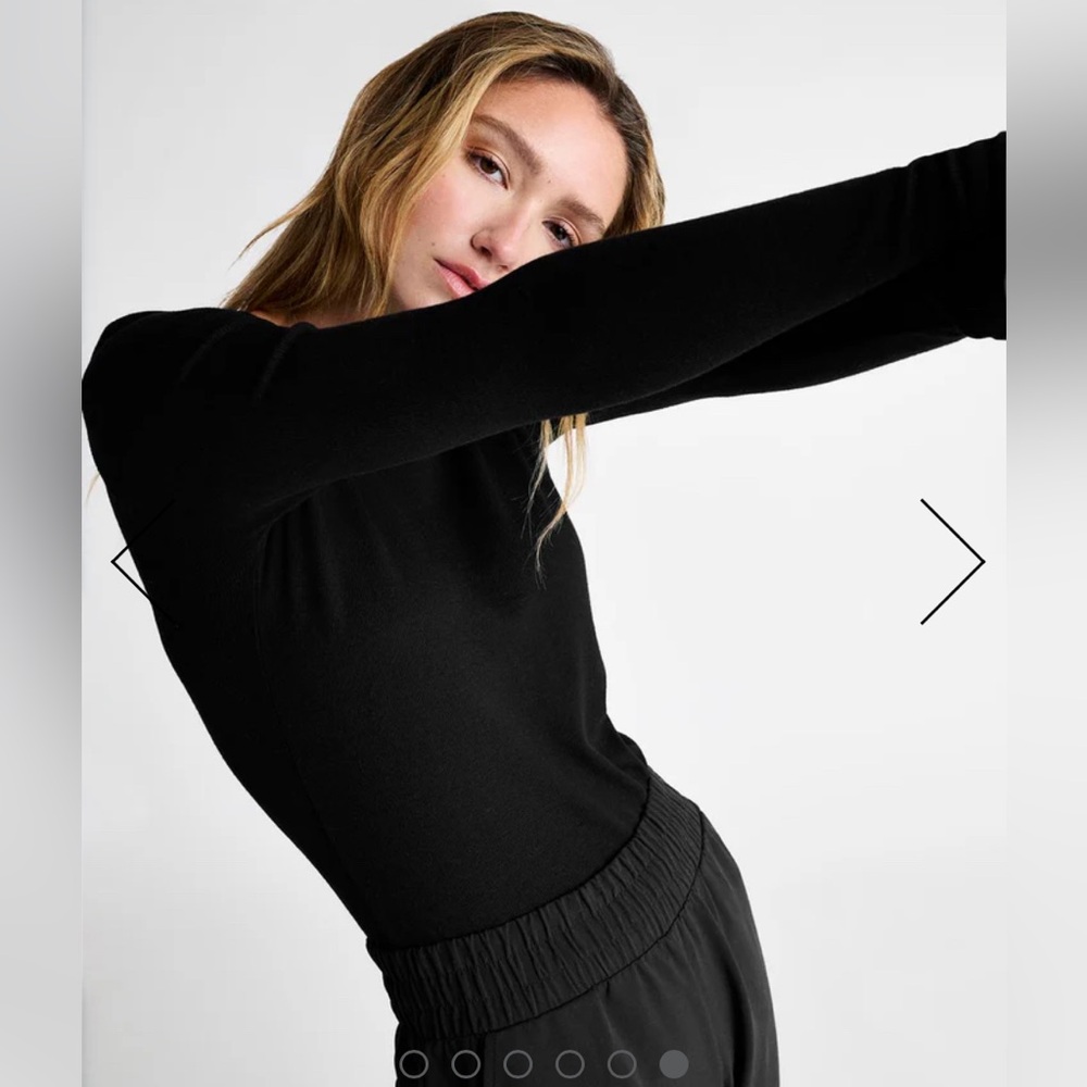 Splendid Isabella Eyelash Shimmer Long Sleeve Tee